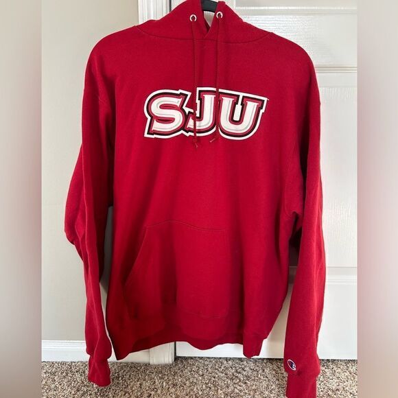 Champion Saint Joseph’s University Red Women’s Sweatshirt Hoodie - Picture 1 of 4